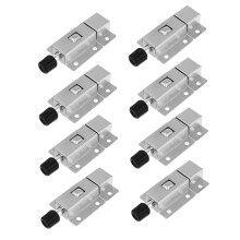 8pcs Heavy Duty Stainless Steel Gate Latch Lock, Corrosion‑Resistant Slide Bolt for Doors and Gates
