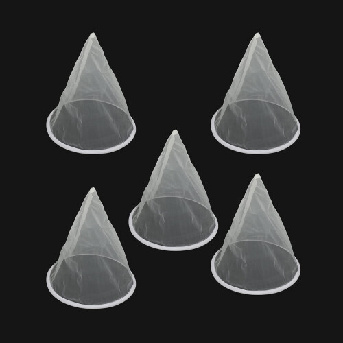 5PCS Beekeeping Equipment Nylon Cone Honey Filter Set with Reusable Mesh for Efficient Filtration 1