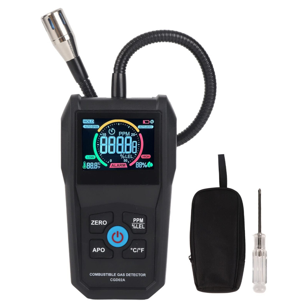 Combustible Gas Leak Detector 50Â50000Ppm With Lcd Display And Flexible Probe For Methane Propane Natural Gas 9073542058069
