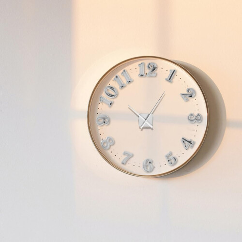 Silver Clock Numbers Replacement Kit, Easy DIY Wall Clock Numerals Set for Modern Home Decor 1