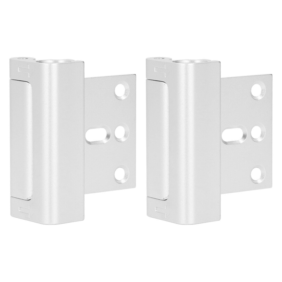 2Pcs Door Reinforcement Lock 800Lbs Force Resistance Aluminum Alloy Home Security Door Latch With Screws 9330225388357