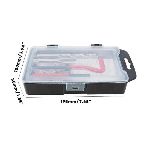 (25PC M5 0.8) Thread Repair Kit M5-M6 M8-M10  Screw Thread Inserts Compatible For Restoring Damaged Threads-Repair Tools Drill Bit 2
