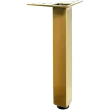 Stainless Steel Furniture Legs 5.85 Inch Gold, Heavy Duty Metal Table Leg for Cabinet and Sofa, Easy Installation