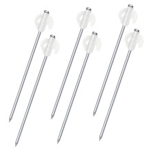6Pcs Camping Tent Stakes Heavy Duty Metal Tent Pegs for Outdoor Use Rust Resistant Ground Anchors