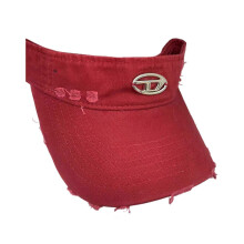 (Red) Sun Hat for Woman Outdoor Visor Hat Wide Brims Summer Spring Empty Top Hat Foldable Sun Hat with Metal Badge Decals White