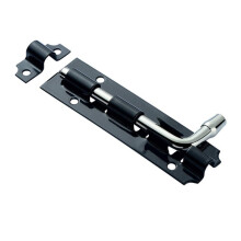 12 Pc Black Iron Door Latch Lock Set 3/4/5 Inch Heavy Duty Barrel Bolt for Gate Shed and Cabinet