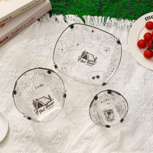 Collapsible Storage Bowls 6 Pack Transparent Foldable Lightweight Dish Set Plate Bowl Cup For Meal Prep Camping Travel