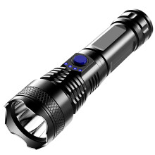 Rechargeable LED Flashlight Powered UltraBright Zoomable 4 Modes for Camping Home Outdoor