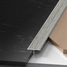 Gray Aluminum T Molding Floor Transition Strip 3/4 Inch for Vinyl Tile Laminate, Durable Cuttable Doorway Threshold Trim
