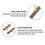Wood Cabinet Knobs Black Walnut Drawer Pulls with Brass Base, Smooth Grip Minimalist Design 70mm 4