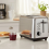 Swan Swan 2 Slice Toaster Grey with Removable Crumb Tray 1