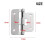 Detachable Hook Off Iron Hinge for Flight Case and Instrument Cases, Quick Release Chrome Plated 5mm 3