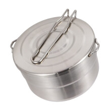 Camping Cookware Set Stainless Steel Lightweight Durable Hiking Cooking Pot for Picnic