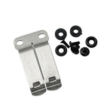 Stainless Steel Kydex Clip for Knife Sheath, Deep Carry Belt Clip with Screws, Durable One‑Piece Design