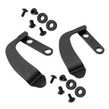 2 Sets 420 Stainless Steel Deep Carry Pocket Clip with Screws, CNC Kydex Sheath Knife Clip for EDC Replacement