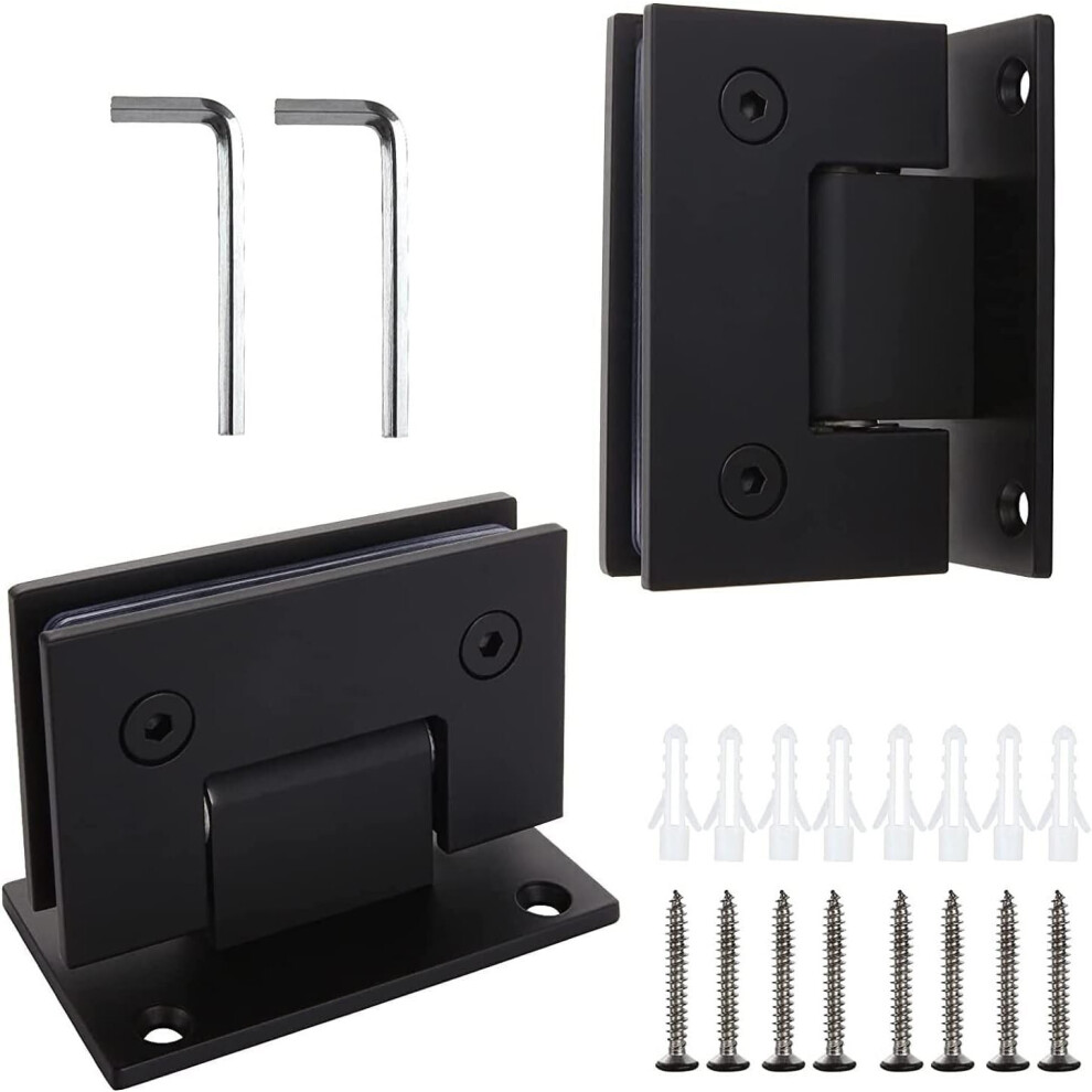 Heavy Duty 90 Degree Glass Door Hinges 2 Pack, Stainless Steel Self Closing Frameless Shower Door Hinges 612Mm 9330225388944