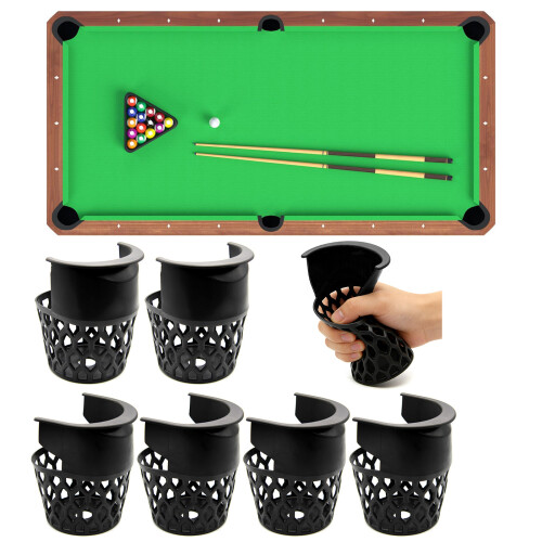 Set mit 6 Billardtischtaschen, Standard-Billardtischtaschen, 1