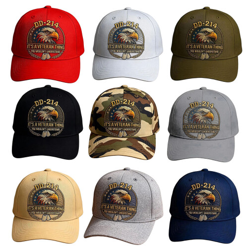 Adjustable Baseball Hat Embroidered Letters Design-Khaki 1