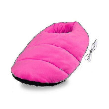 (Rd) Electric Foot Heating Shoes Warm Slippers Rechargeable Pad Feet Leg Thermostat Heater Mat Foot Care