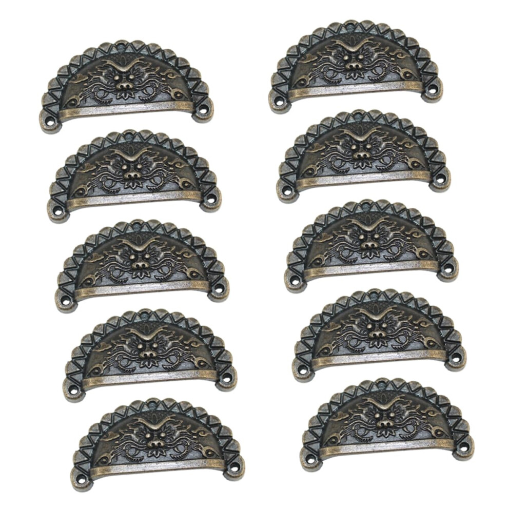 10Pcs Vintage Copper Cabinet Knobs And Antique Drawer Pulls For Wardrobes Durable Decorative Design 9771547912279