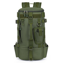 Waterproof Fishing Backpack Large Capacity Tackle Bag with Rod Holder for Hiking Camping Outdoor Green