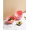 8 Pack Pink Plastic Rice Bowls Set – Reusable Unbreakable Stackable Bowls for Camping and Home Use 2