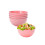 8 Pack Pink Plastic Rice Bowls Set – Reusable Unbreakable Stackable Bowls for Camping and Home Use 4