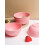 8 Pack Pink Plastic Rice Bowls Set – Reusable Unbreakable Stackable Bowls for Camping and Home Use 5