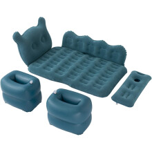 Car Air Mattress for Back Seat with Pump and Pillows, Thickened Inflatable Car Bed, Universal Fit Blue
