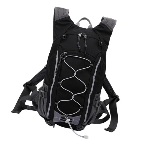 Lightweight 20L Hiking Backpack, WaterResistant Daypack with Multiple Storage Compartments, Black