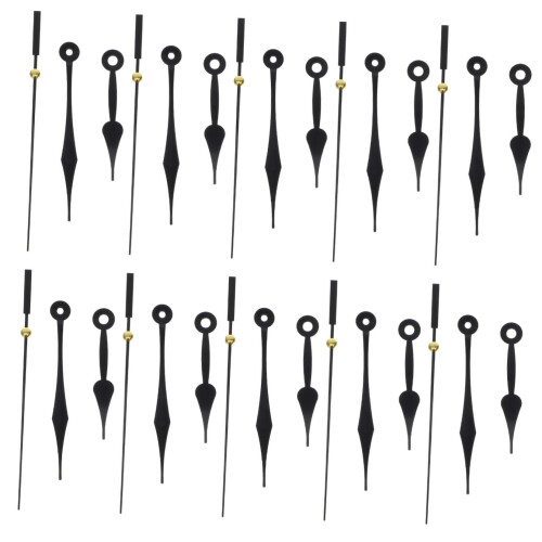 Clock Hands Replacement Kit 10 Sets Plastic Clock Pointer Set for DIY Wall Clock  and Decoration