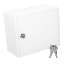 Outdoor Wall Mounted Lockable Mailbox, Weatherproof Plastic Mail Organizer Box for Home and Office
