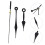 Clock Hands Replacement Kit 10 Sets Plastic Clock Pointer Set for DIY Wall Clock  and Decoration 5