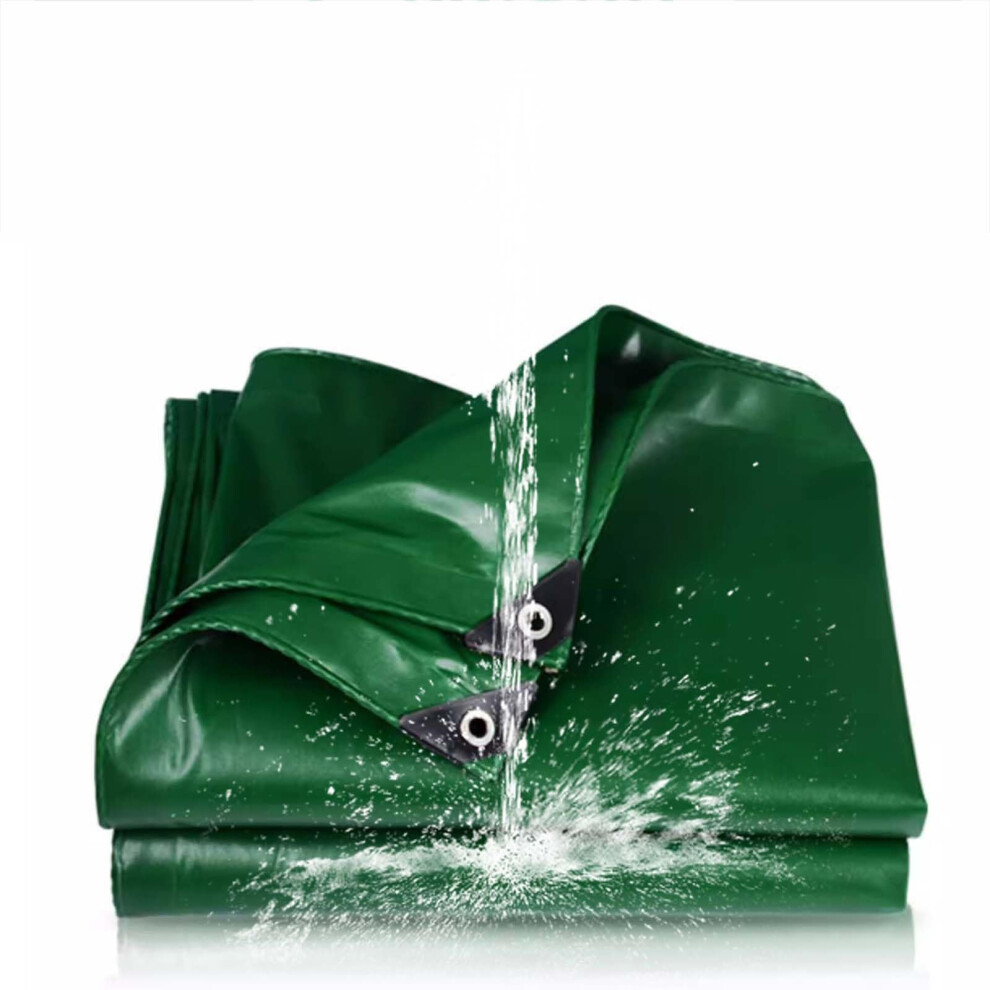 20Mil Heavy Duty Waterproof Tarp With Reinforced Grommets Uv Resistant Pvc Tarpaulin Cover For Roof Patio Pool 9073542059103
