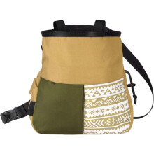 Khaki Climbing Chalk Bag with Adjustable Waist Belt, Durable Oxford Fabric, Quick Chalk Access for Gym and Outdoor Bouldering