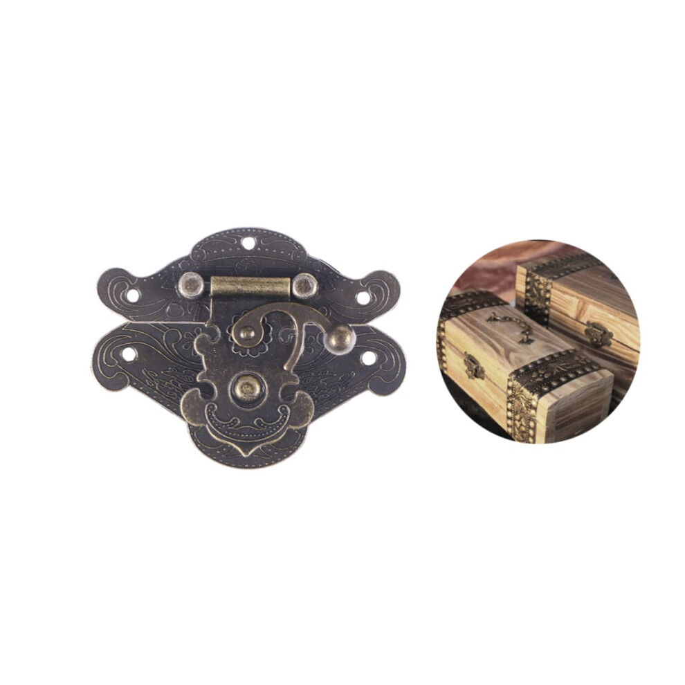 Vintage Chest Latch Antique Bronze Box Lock Corrosion Resistant Secure Closure Easy Installation 9073542059349