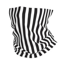 Multifunctional Headband Black and White Stripe Sports Headscarf Quick Dry Breathable Outdoor Running Neck Gaiter