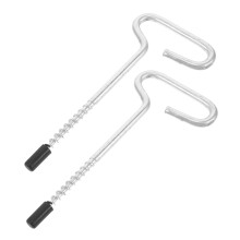 2pcs Ice Anchor Tent Stakes for Ice Fishing Shelter, Durable Metal, DrillCompatible Installation