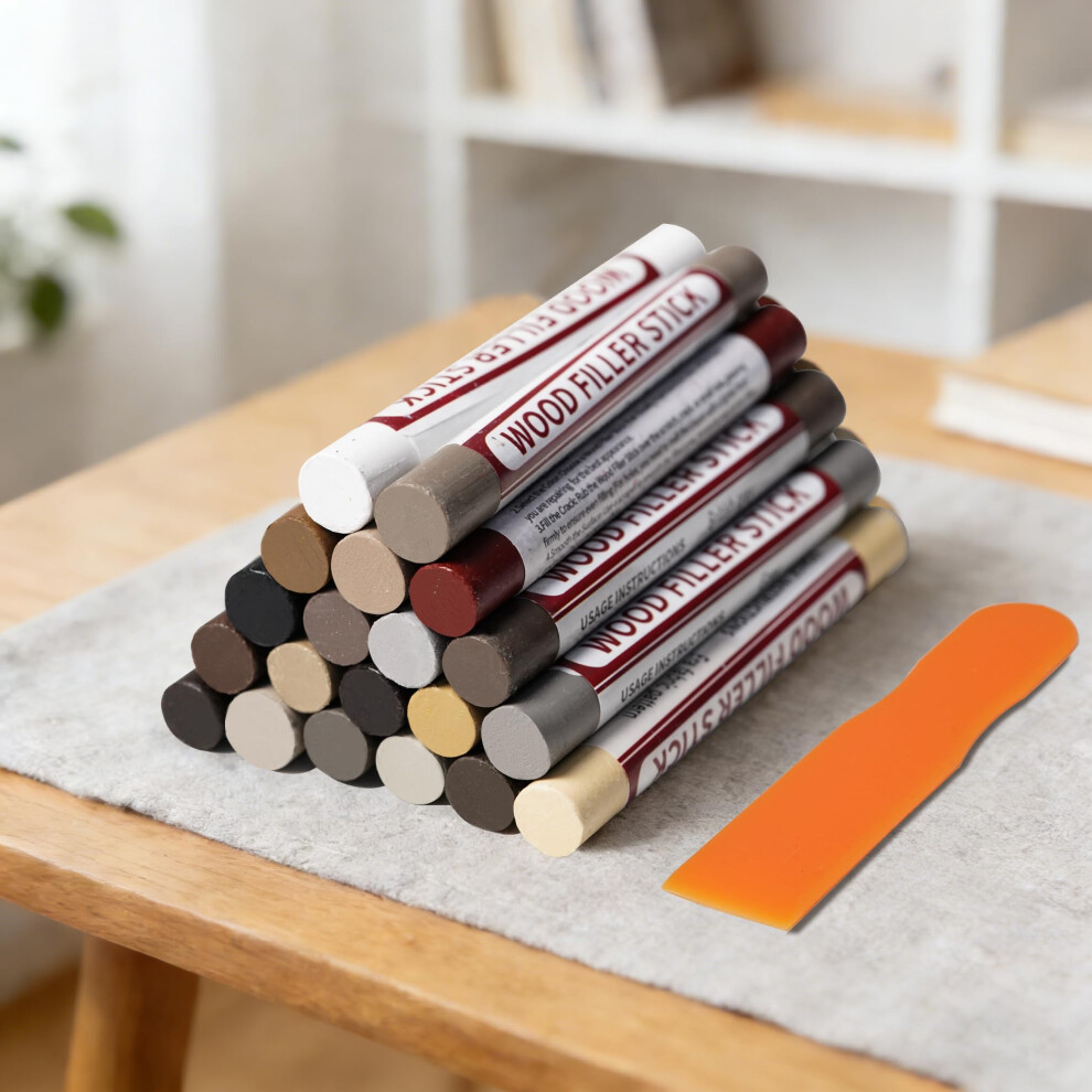 Wood Kit 20 Colors Wood Filler Sticks For Furniture And Floor Scratch With Smooth Finish 9330225389798