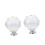 2pcs Clear Crystal Cabinet Knobs and Teardrop Dresser Drawer Pulls Easy SingleHole Install 1