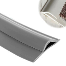 Carpet to Tile Transition Strip Self Adhesive PVC Edge Trim for Doorway, Cuttable 7m Gray
