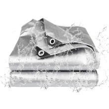 Heavy Duty Waterproof Tarp 12 Mil Poly Tarpaulin 11.5x11.5 ft with UV Protection and Reinforced Grommets