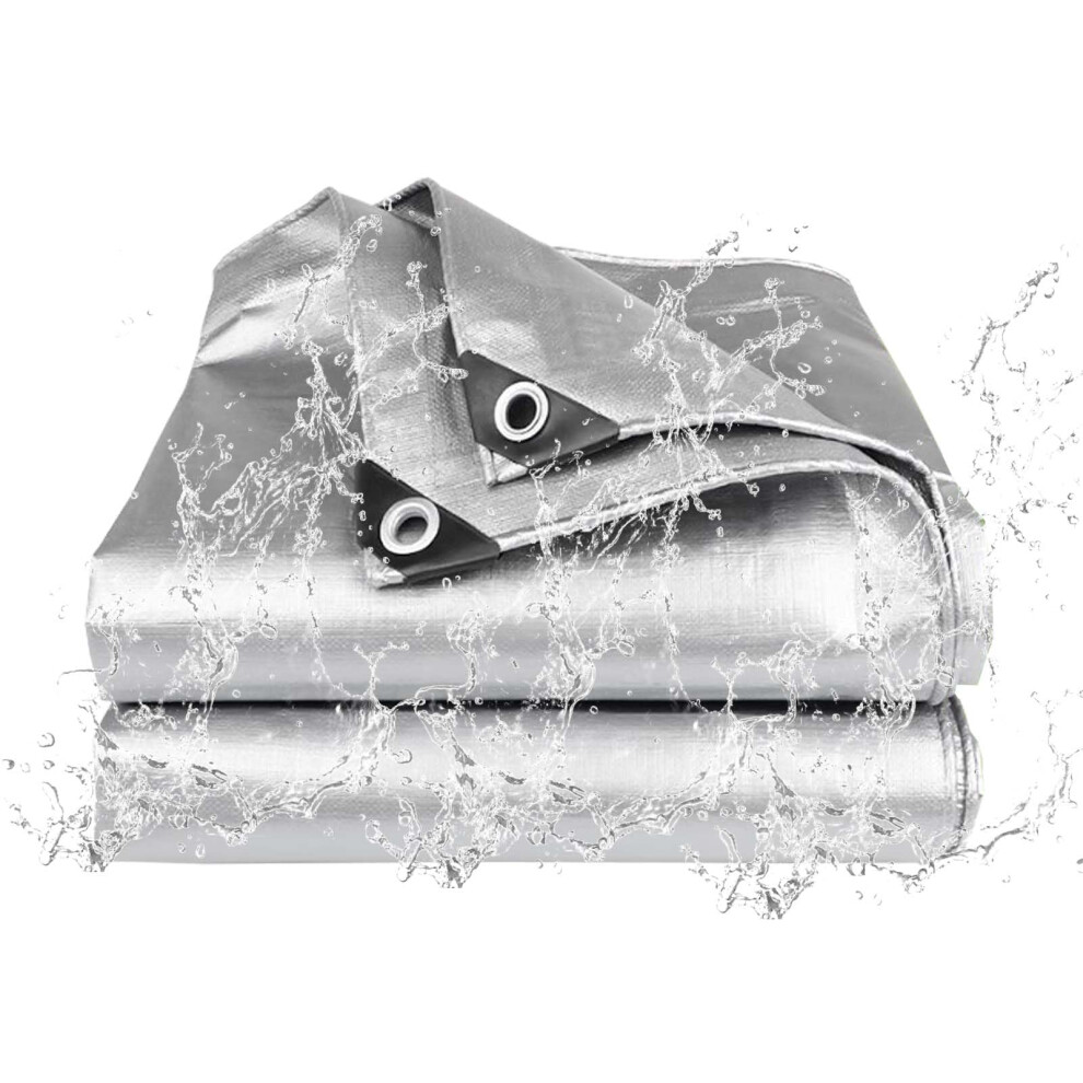 Heavy Duty Waterproof Tarp 12 Mil Poly Tarpaulin 11.5X11.5 Ft With Uv Protection And Reinforced Grommets 9771547913122