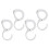 4Pcs Adjustable S Hooks with Buckle Lock for Kitchen and Bathroom, Space Saving Plastic Hanging Hooks 1