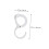 4Pcs Adjustable S Hooks with Buckle Lock for Kitchen and Bathroom, Space Saving Plastic Hanging Hooks 2