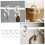 4Pcs Adjustable S Hooks with Buckle Lock for Kitchen and Bathroom, Space Saving Plastic Hanging Hooks 3