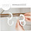 4Pcs Adjustable S Hooks with Buckle Lock for Kitchen and Bathroom, Space Saving Plastic Hanging Hooks 4