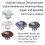 2pcs Natural Stone Cabinet Knobs PetalShaped Polished Gemstone Drawer Knobs for Dresser Wardrobe 4