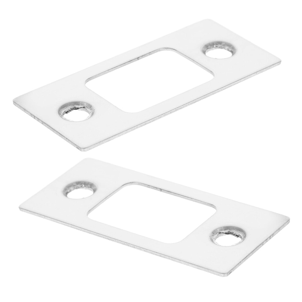 2Pcs Door Reinforcement Plate Set, Stainless Steel Strike Plate Cover For Deadbolt, Easy Install Kit 9073542059899