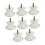 8pcs White Round Cabinet Knobs Set, Modern Drawer Pulls, Easy Installation for Wardrobe and Closet 1